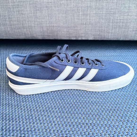 Adidas Daily 3.0 Navy Blue Canvas Stripe Sneaker Low Top Men's 10.5 - Pre-owned - Picture 7 of 10